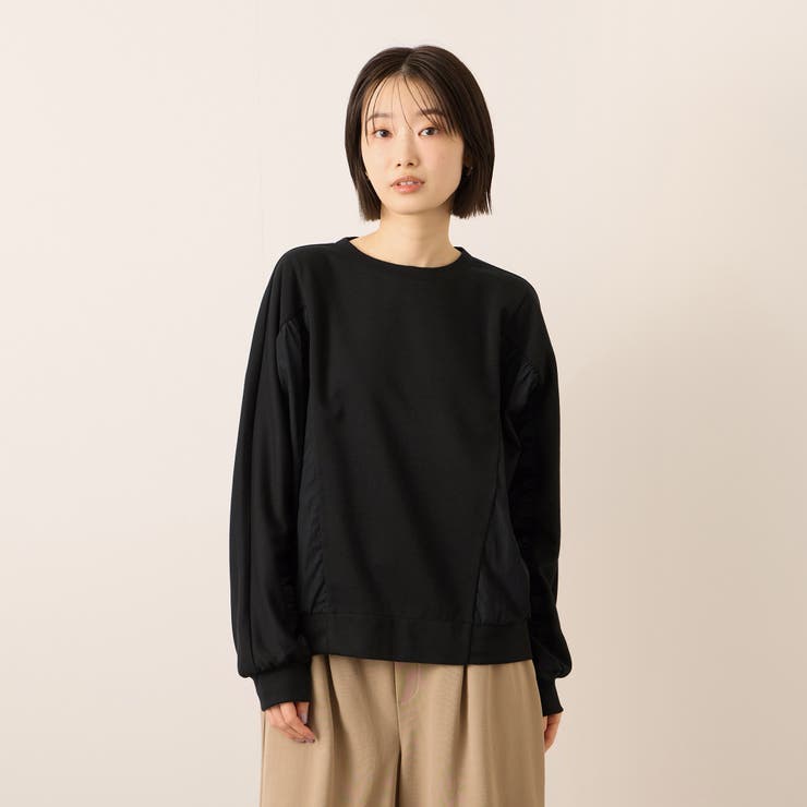 ブラック | 【ふんわり、きちんと。】ドルマンギャザープルオーバー | ketty