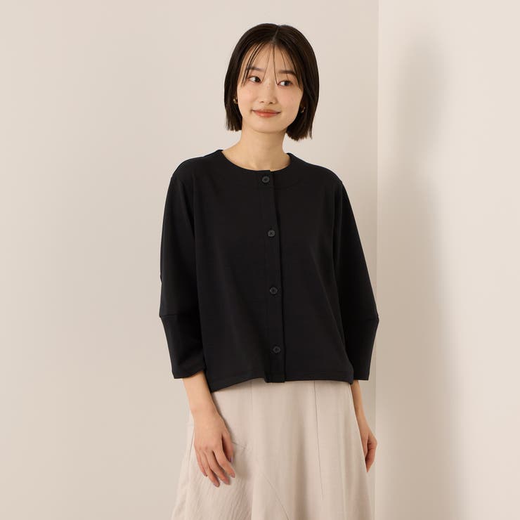 ブラック | 【ふんわり、きちんと。】ライトダンボールカーディガン | ketty