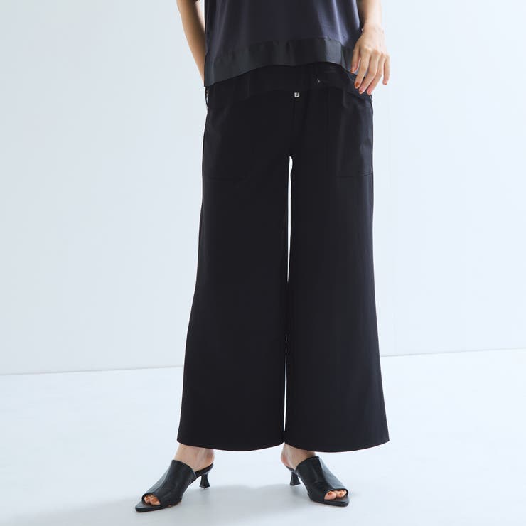 CICA配合セミワイドイージーワイドパンツ≪セットアップ対応/洗濯機で洗える≫ | ketty | 詳細画像1 