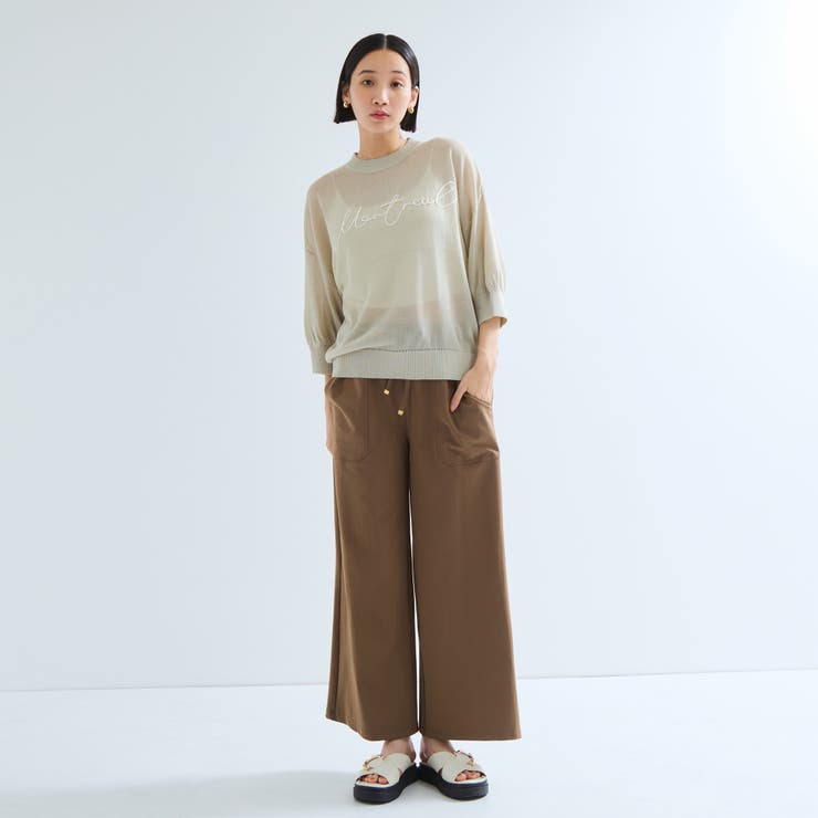 CICA配合セミワイドイージーワイドパンツ≪セットアップ対応/洗濯機で洗える≫ | ketty | 詳細画像2 