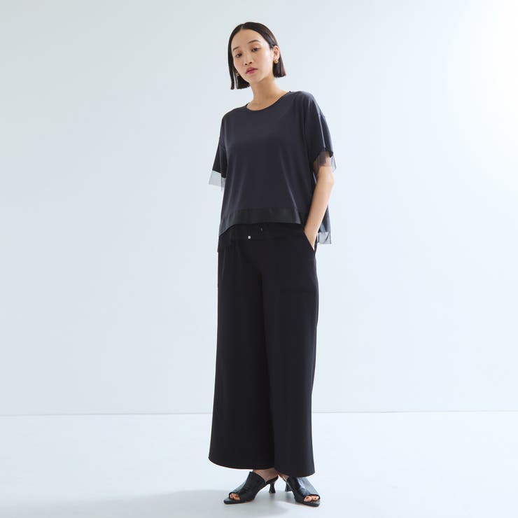 CICA配合セミワイドイージーワイドパンツ≪セットアップ対応/洗濯機で洗える≫ | ketty | 詳細画像8 