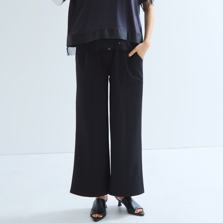 CICA配合セミワイドイージーワイドパンツ≪セットアップ対応/洗濯機で洗える≫ | ketty | 詳細画像9 