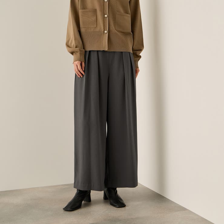 ナシジストレッチ2タックワイドパンツ≪手洗い可能≫ | ketty | 詳細画像1 