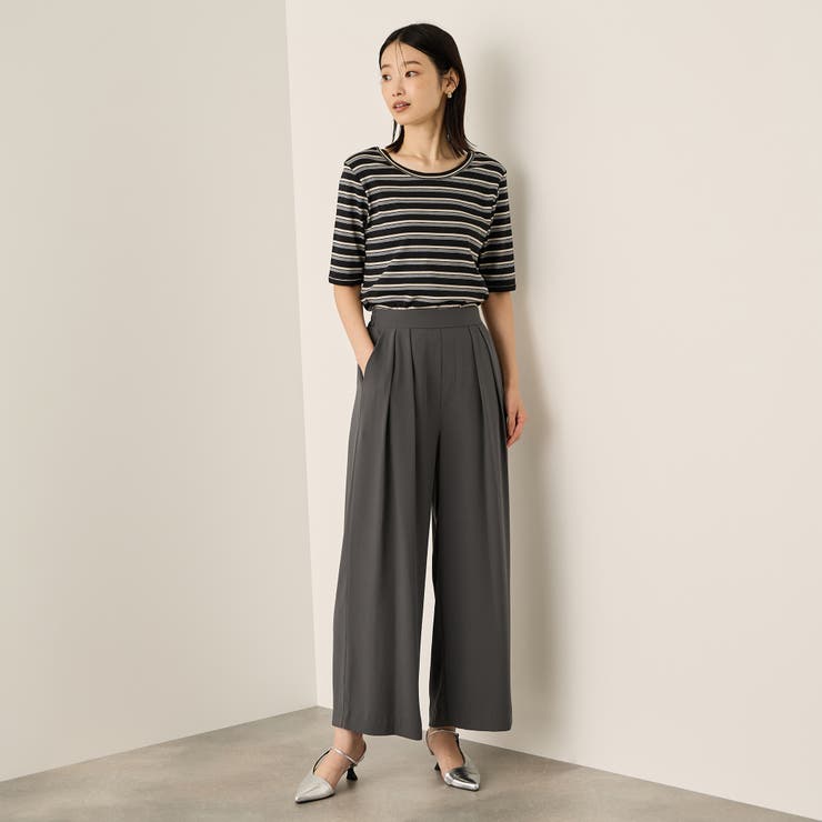ナシジストレッチ2タックワイドパンツ≪手洗い可能≫ | ketty | 詳細画像11 