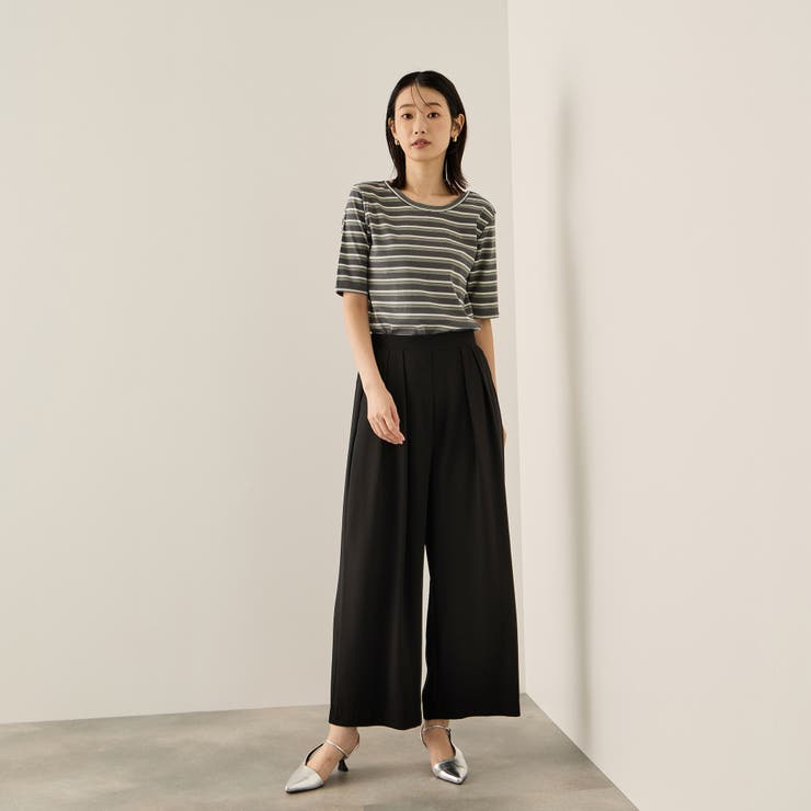 ナシジストレッチ2タックワイドパンツ≪手洗い可能≫ | ketty | 詳細画像2 