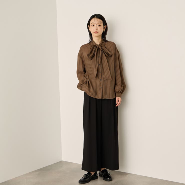 ナシジストレッチ2タックワイドパンツ≪手洗い可能≫ | ketty | 詳細画像3 