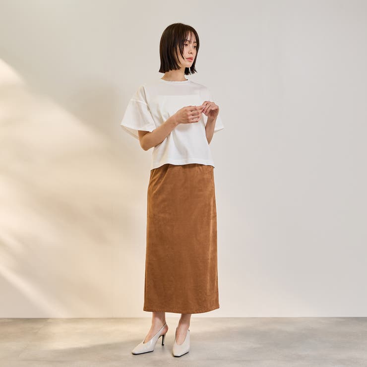 ストレッチフェイクスウェードナロースカート | ketty | 詳細画像7 