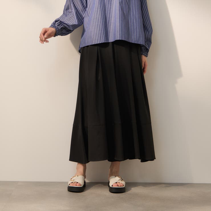 ブラック | ナチュレッチコンフォートフレアパンツ | ketty