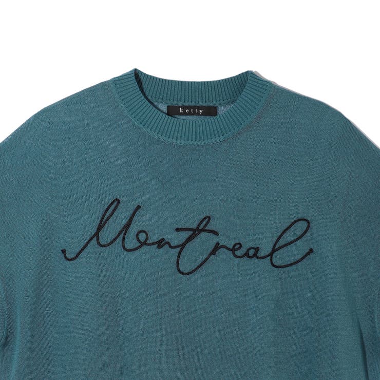 アーバンロゴ刺繍ニットプルオーバー≪手洗い可能≫ | ketty | 詳細画像11 