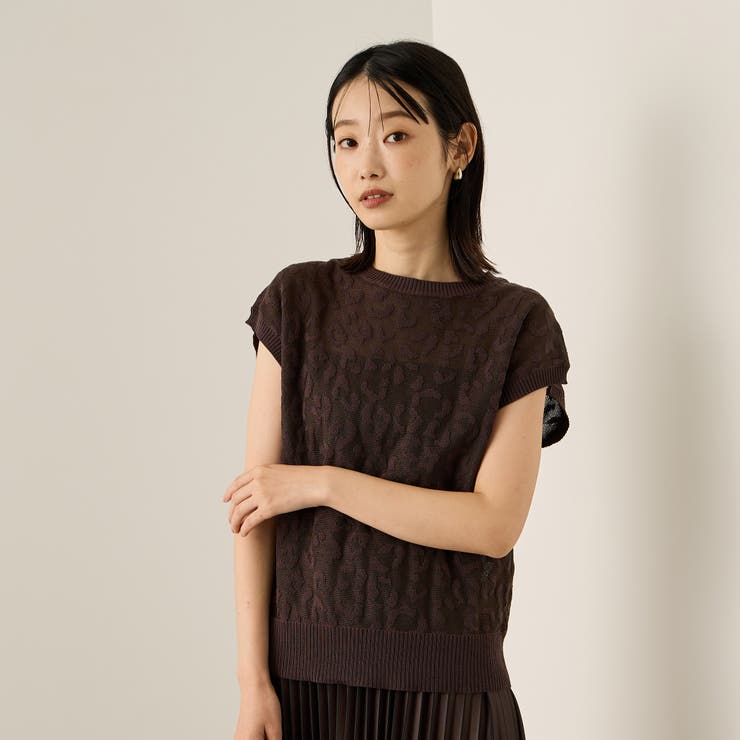 レオパードジャガードニット≪手洗い可能≫ | ketty | 詳細画像3 