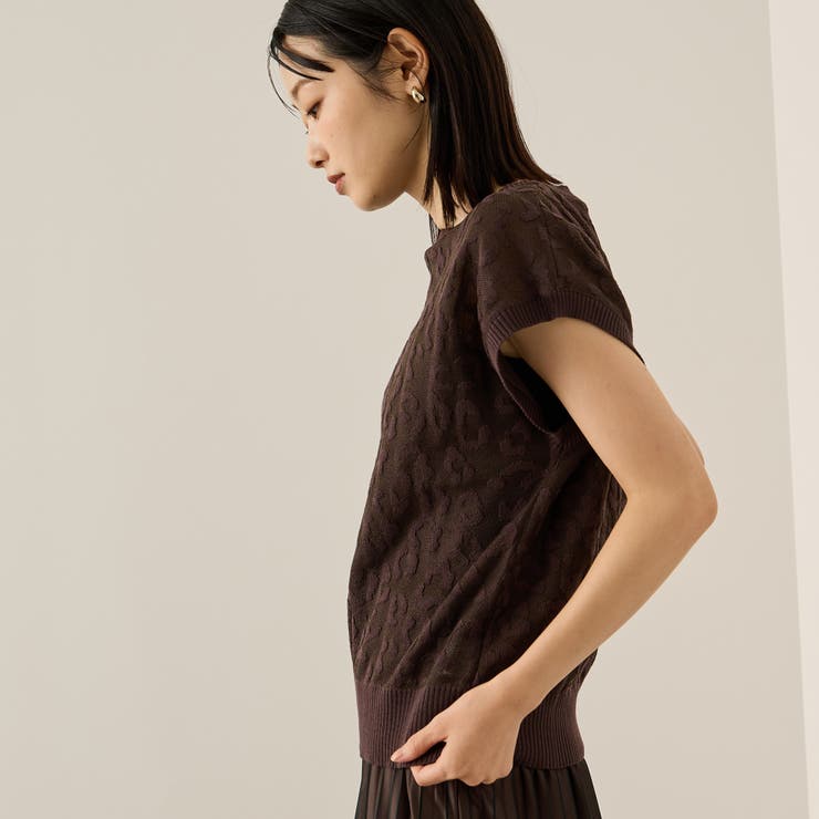 レオパードジャガードニット≪手洗い可能≫ | ketty | 詳細画像4 