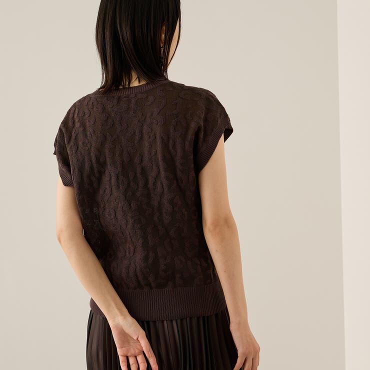 レオパードジャガードニット≪手洗い可能≫ | ketty | 詳細画像5 