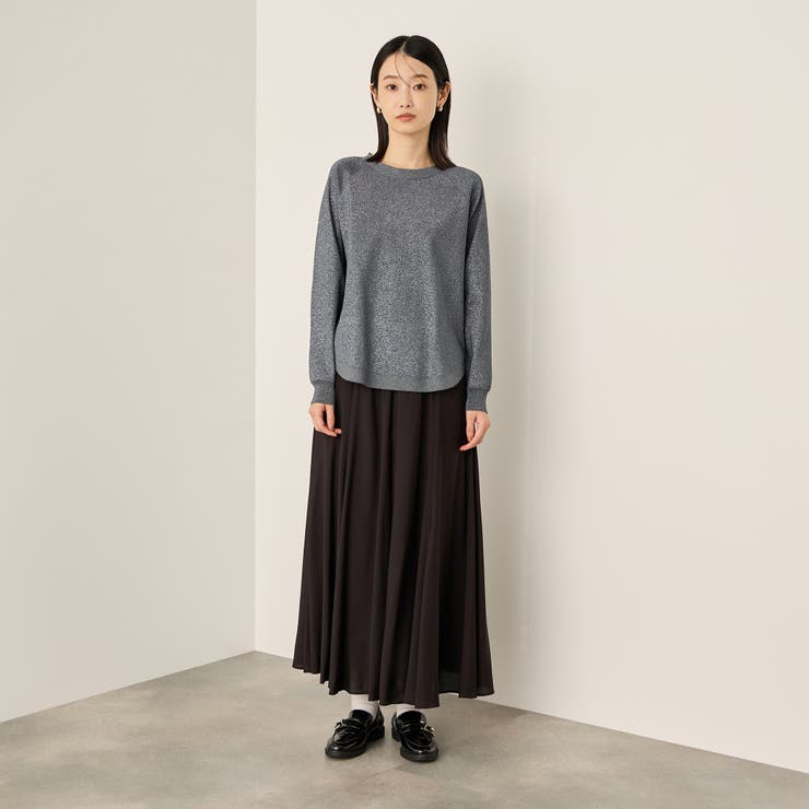 エアリーグリッターラウンドヘムニット≪手洗い可能≫ | ketty | 詳細画像8 