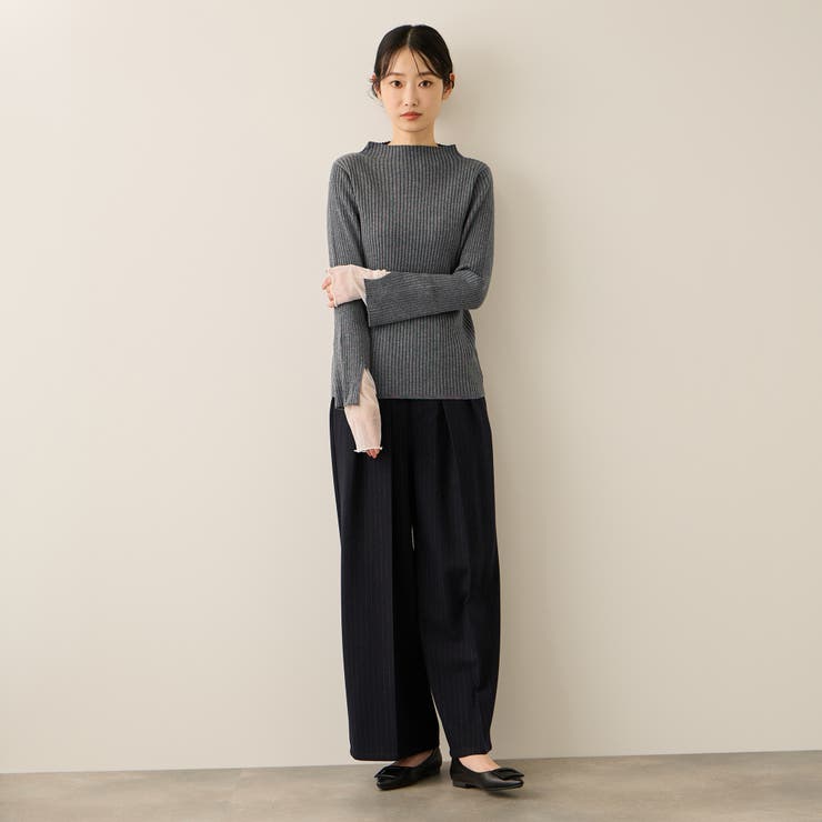 シアーカフレイヤードフウニットプルオーバー≪手洗い可能≫ | ketty | 詳細画像12 