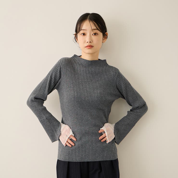 シアーカフレイヤードフウニットプルオーバー≪手洗い可能≫ | ketty | 詳細画像7 