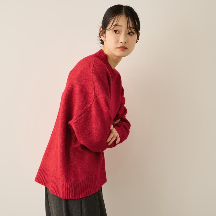 ヤクライクモックネックニットプルオーバー | ketty | 詳細画像3 