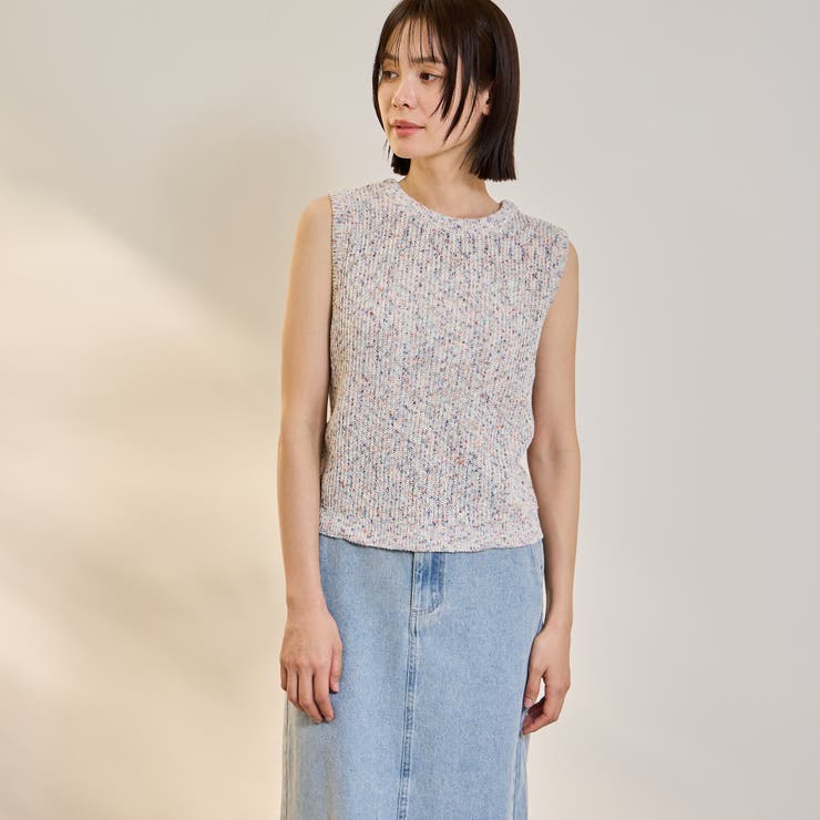 ミックスコイルクロップドニットベスト | ketty | 詳細画像2 
