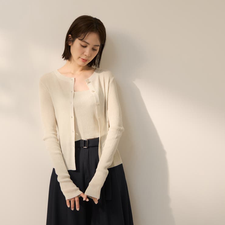 リネンフィールカーディガンキャミセット | ketty | 詳細画像8 