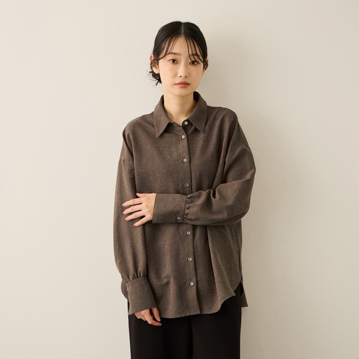 サテンピーチバックギャザーブラウス≪手洗い可能≫ | ketty | 詳細画像2 