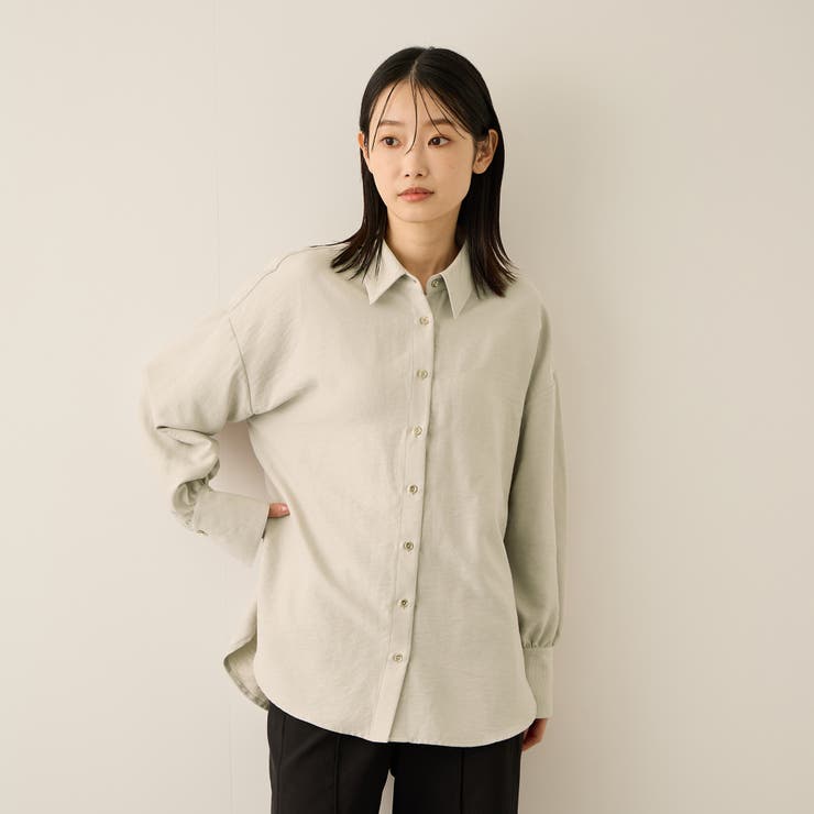 サテンピーチバックギャザーブラウス≪手洗い可能≫ | ketty | 詳細画像9 