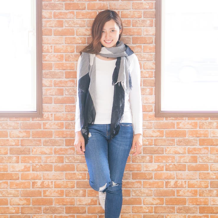 ストールレディーススカーフ春夏メンズ綿100％コットンブロックチェックキーズke… | KEYS | 詳細画像5 