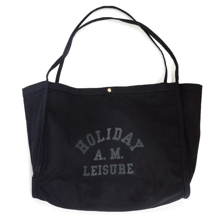 フロッキープリント トートバッグ ボックス型[品番：KYSE0000568