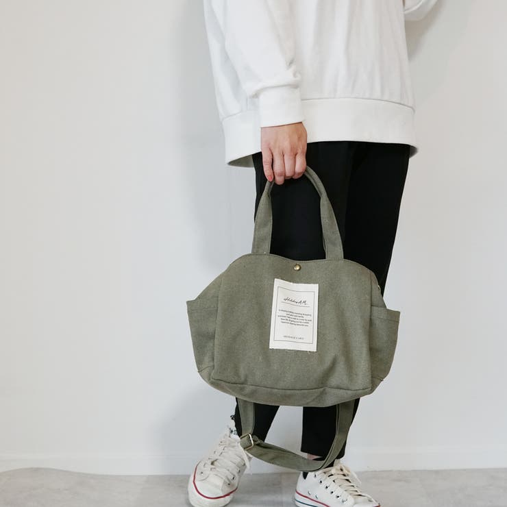 バッグ ショルダーバッグ メッセージラベル キャンバスバッグ | KEYS  | 詳細画像3 