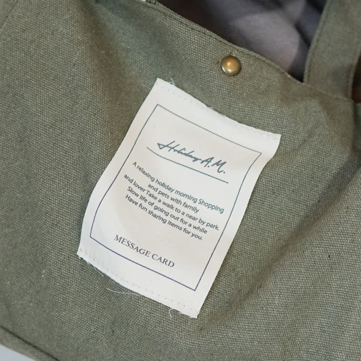 バッグ ショルダーバッグ メッセージラベル キャンバスバッグ | KEYS  | 詳細画像6 