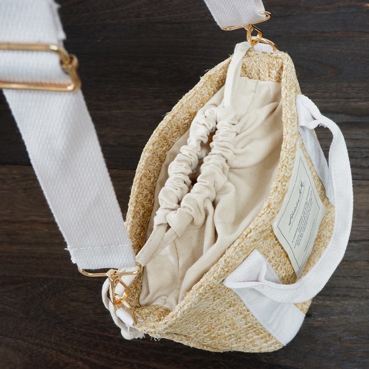 バッグ かごバッグ ショルダーバッグ トートバッグ 2WAY 巾着 カゴバッグ | KEYS  | 詳細画像4 