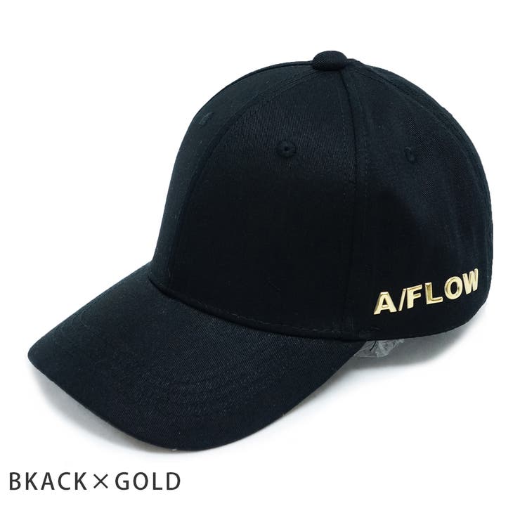 BLACK×GOLD | 帽子 キャップ ロゴ コットン メンズ レディース Aiming Flow | KEYS