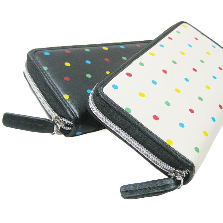 財布長財布メンズレディース人気ドット柄ラウンドファスナーキーズKeys-014 | KEYS | 詳細画像2 