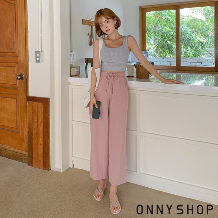クールクリンクルワイドパンツ P000ckee 韓国 品番 Pagw Onny Shop オンニショップ のレディースファッション通販 Shoplist ショップリスト