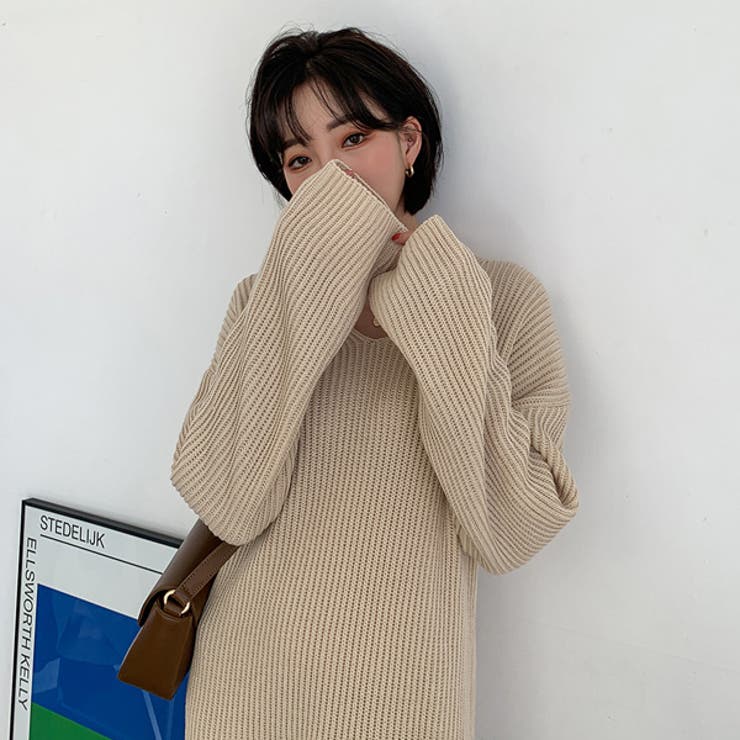 ブイハッチニットロングワンピース P000cicp 韓国 品番 Pagw Onny Shop オンニショップ のレディースファッション通販 Shoplist ショップリスト