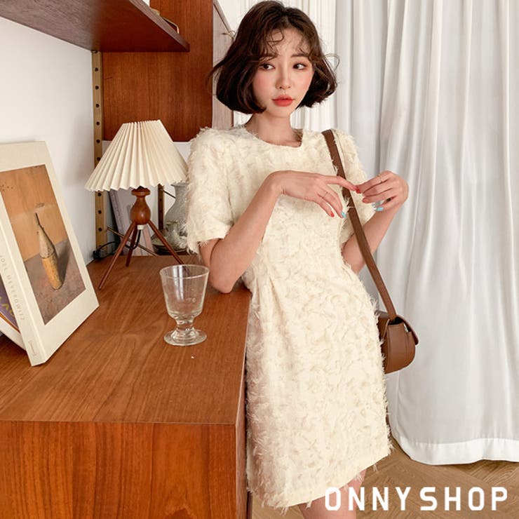 フェミニンフェザーミニワンピース P000chri 韓国 品番 Pagw Onny Shop オンニショップ のレディースファッション 通販 Shoplist ショップリスト