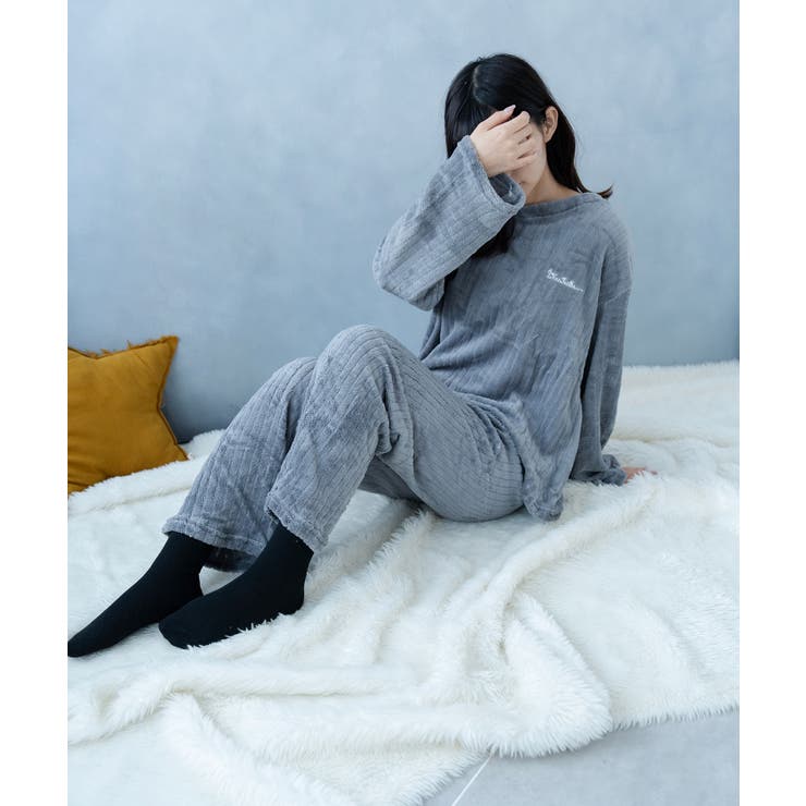 リブセットアップパジャマ レディース トップス | SHUSHU | 詳細画像11 