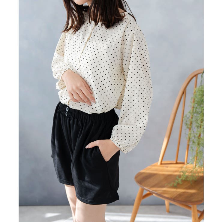 ドット柄ブラウス レディース トップス | SHUSHU | 詳細画像14 