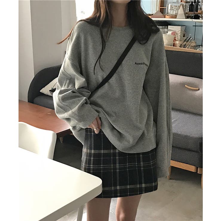 ワンポイントロゴクルーネックカットソー レディース トップス | SHUSHU | 詳細画像1 