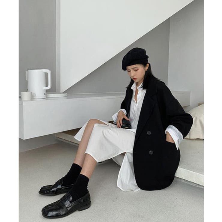 袖裏地 切り替え トレンチ ジャケットコート ジャコット オケージョン | SHUSHU | 詳細画像6 