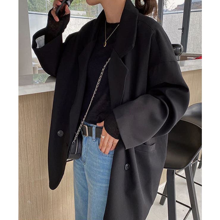 袖裏地 切り替え トレンチ ジャケットコート ジャコット オケージョン | SHUSHU | 詳細画像4 