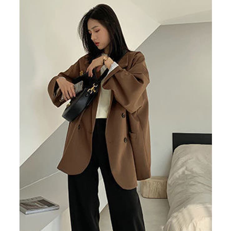 袖裏地 切り替え トレンチ ジャケットコート ジャコット オケージョン | SHUSHU | 詳細画像3 