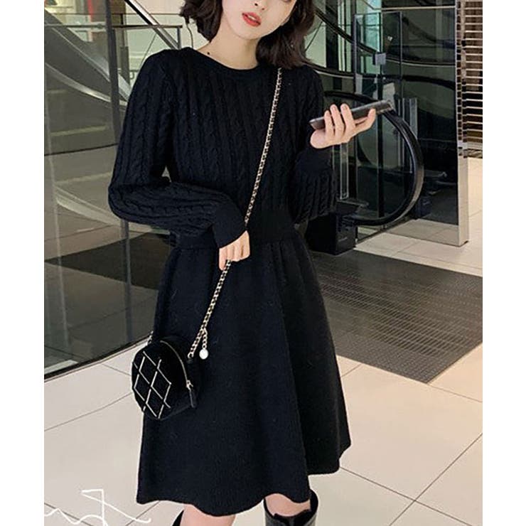 ニットワンピース レディース トップス | SHUSHU | 詳細画像1 