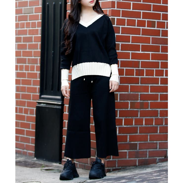 ニット上下セットアップ 長袖 上下セット | SHUSHU | 詳細画像6 