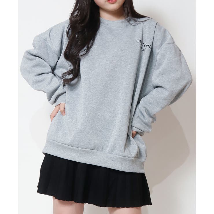 裏起毛スエットトレーナー レディーストップス 秋冬新作 | SHUSHU | 詳細画像9 