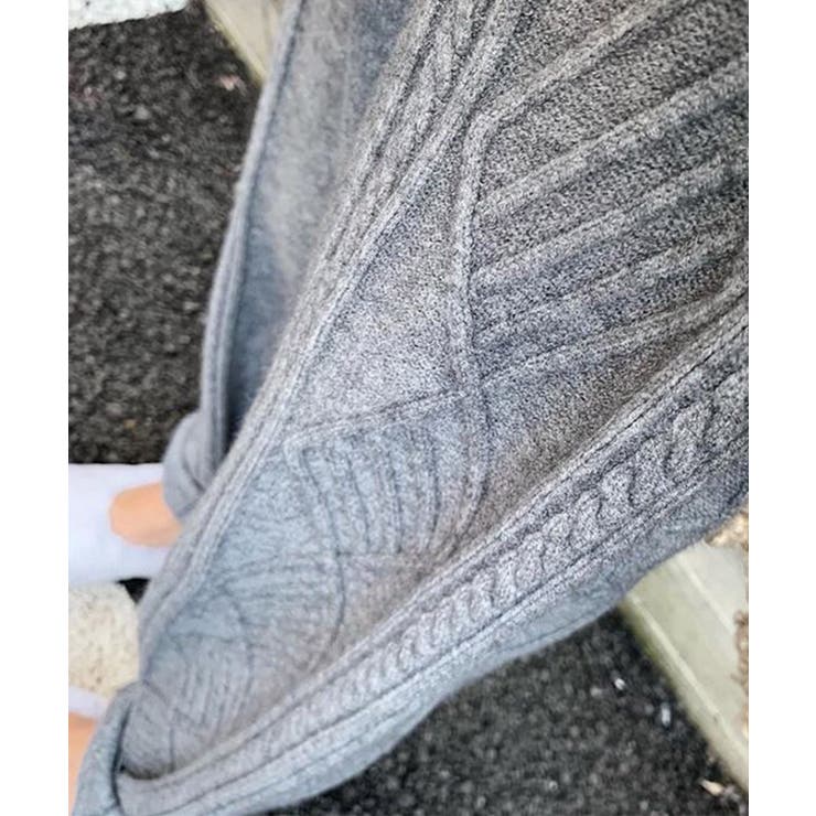 ケーブルニットパンツ テーパードパンツ レディース | SHUSHU | 詳細画像6 