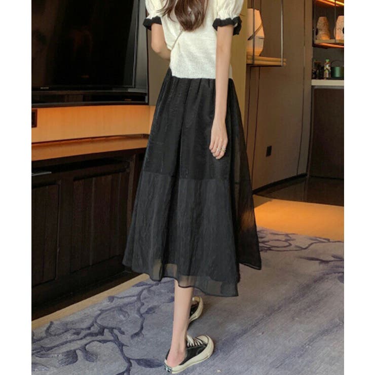 フレアシフォンスカート レディース ボトムス | SHUSHU | 詳細画像3 