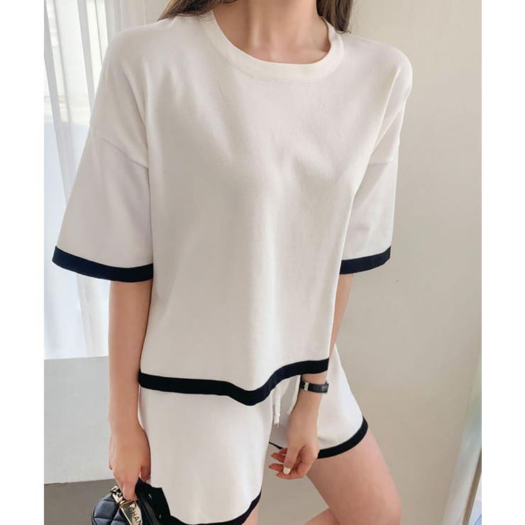 サマーニットソーセットアップ レディース ルームウェア | SHUSHU | 詳細画像2 