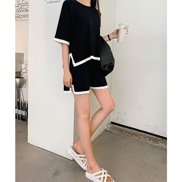 サマーニットソーセットアップ レディース ルームウェア | SHUSHU | 詳細画像6 