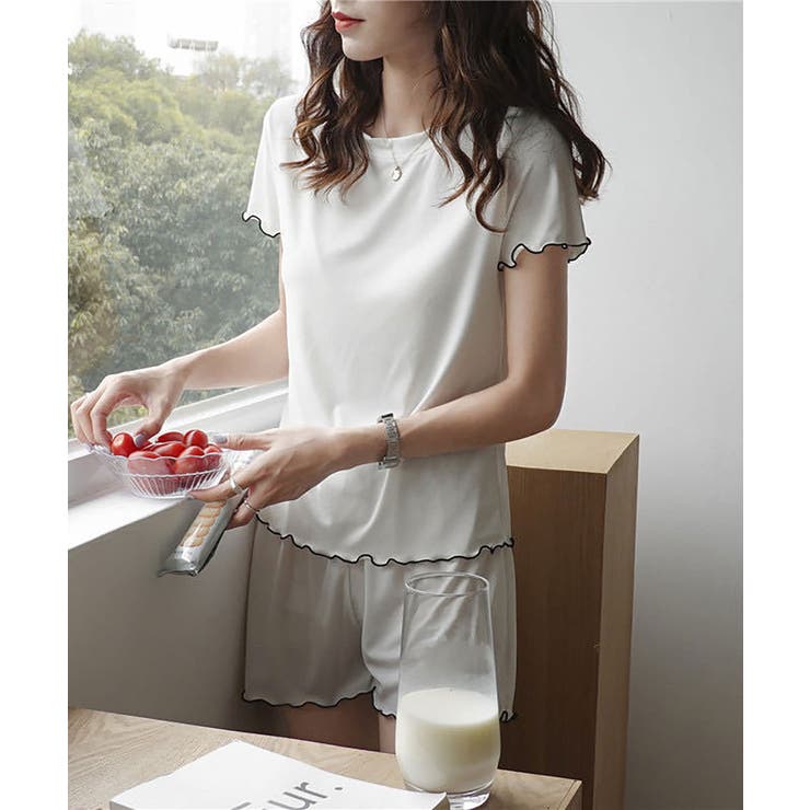 上下セットアップルームウェア レディース トップス | SHUSHU | 詳細画像1 