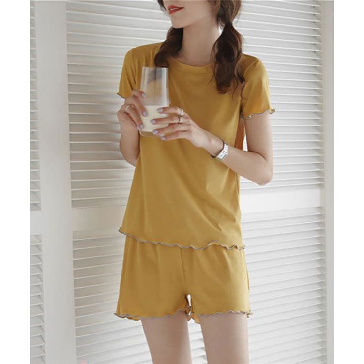 イエロー | 上下セットアップルームウェア レディース トップス | SHUSHU