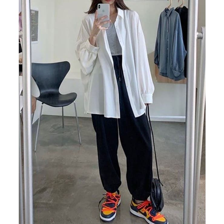 無地長袖ブラウス レディース トップス | SHUSHU | 詳細画像5 